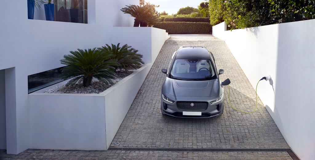 Rear view of car